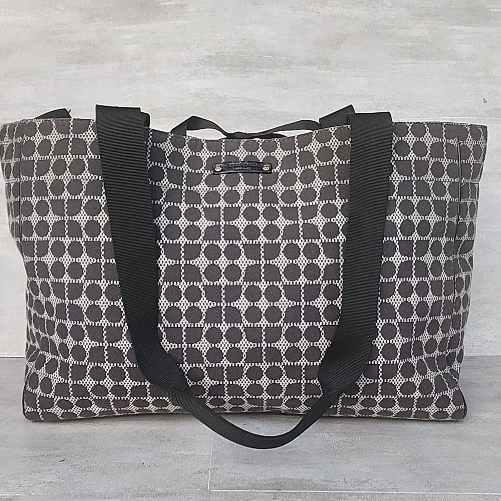 Kate Spade Black and White Geometric Diaper Bag